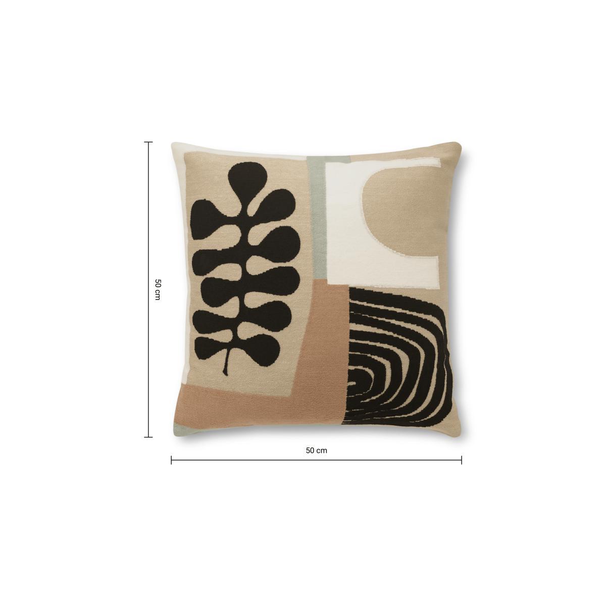 Onadowan Embriodered Cushion, 50 x 50cm, Neutral – image 7