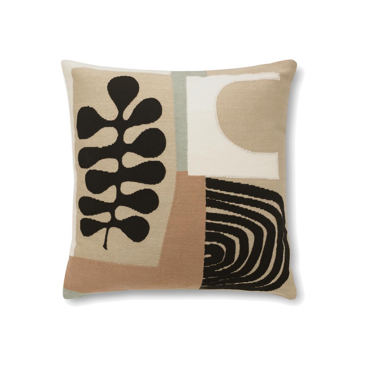 Onadowan Embriodered Cushion, 50 x 50cm, Neutral – image 1