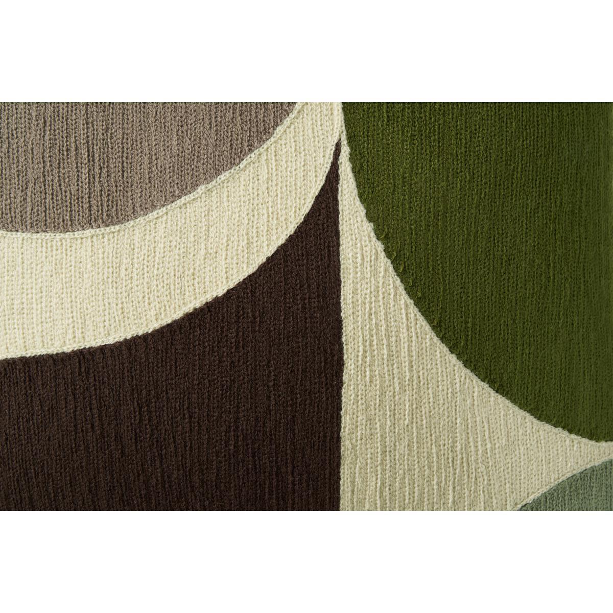 Zayyan Embroidered Cushion, 45 x 45cm, Green & Grey – image 6