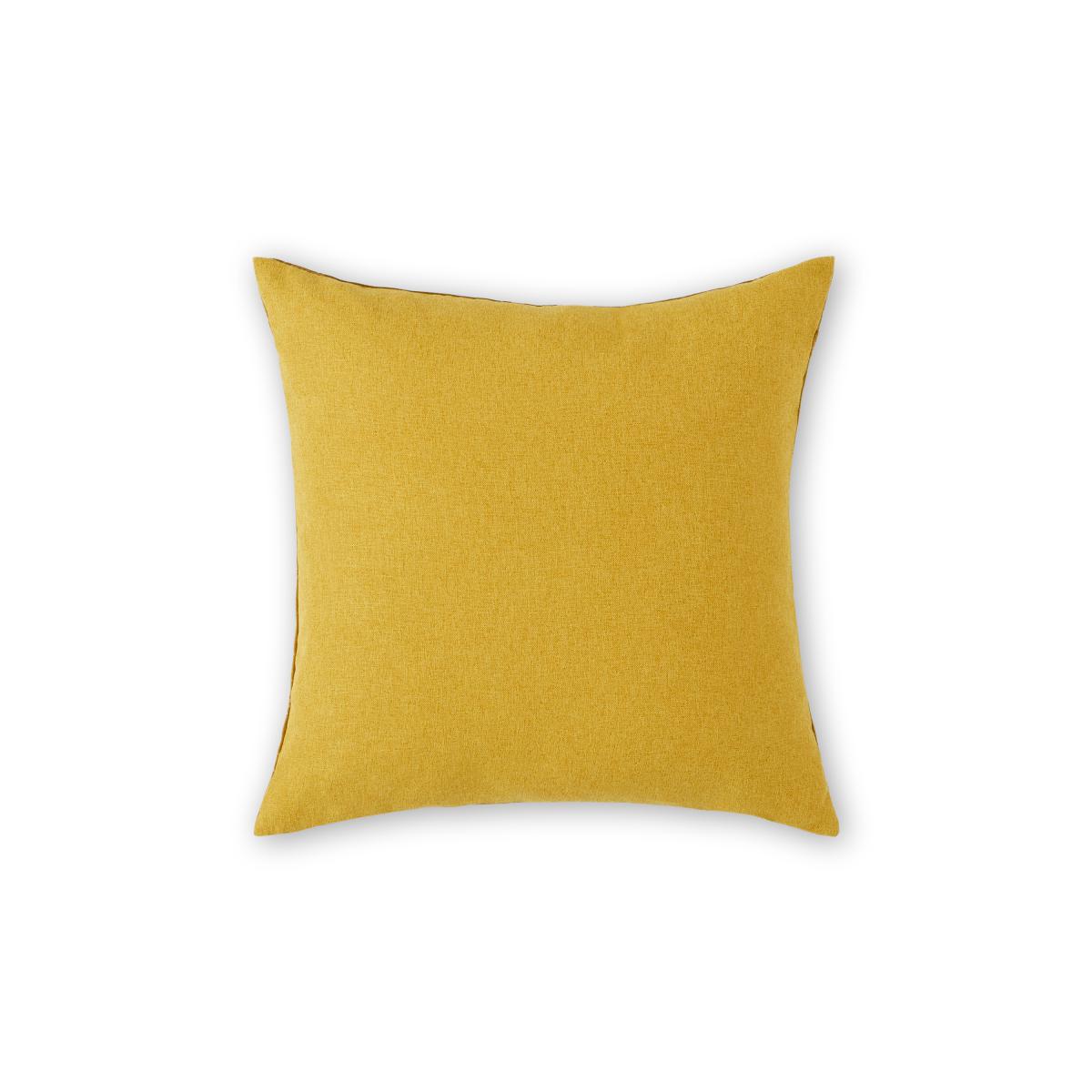 Tabitha Set of 2 Distressed Velvet Cushions, 45 x 45cm, Dark Saffron Yellow – image 6