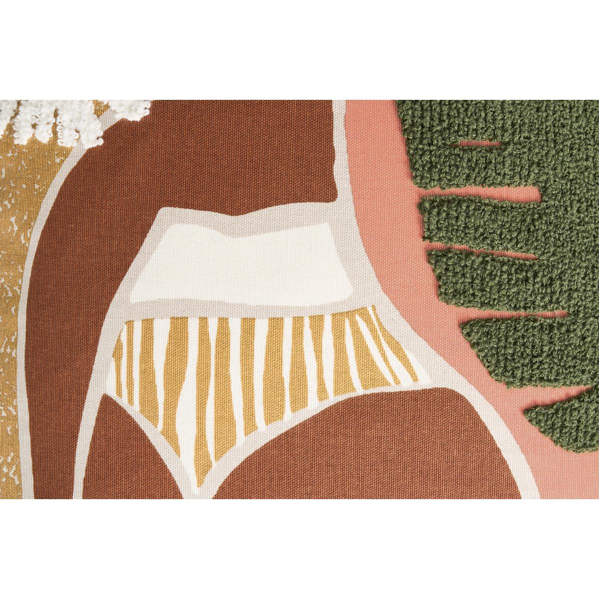Zonje Embroidered Cushion, 45 x 45cm, Terracotta – image 6