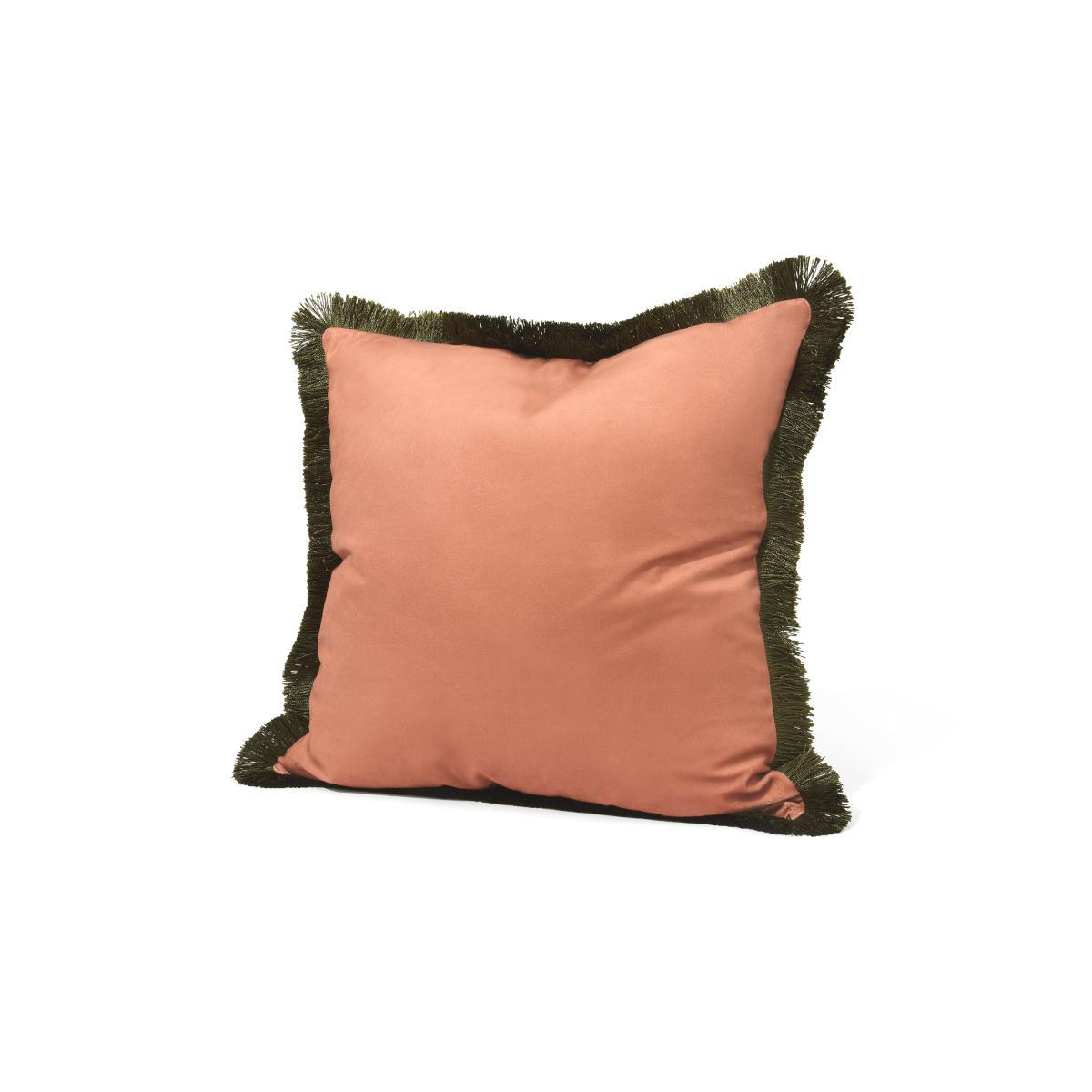 Poodle & Blonde Dalmatian Cushion, 45 x 45 cm, Cream & Pink – image 5