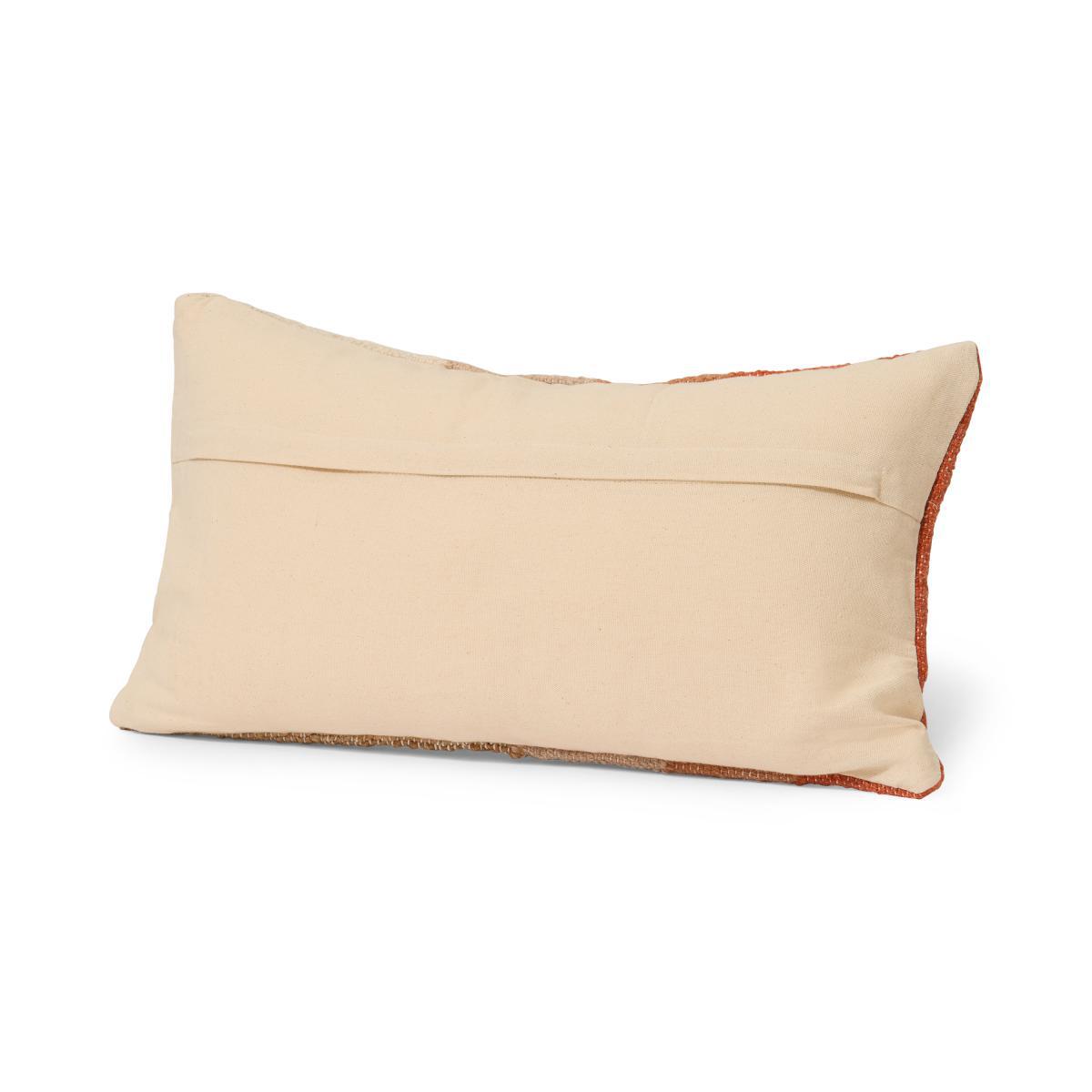Neefa Cushion, 30 x 50 cm, Pink Wool, Jute & Cotton – image 4