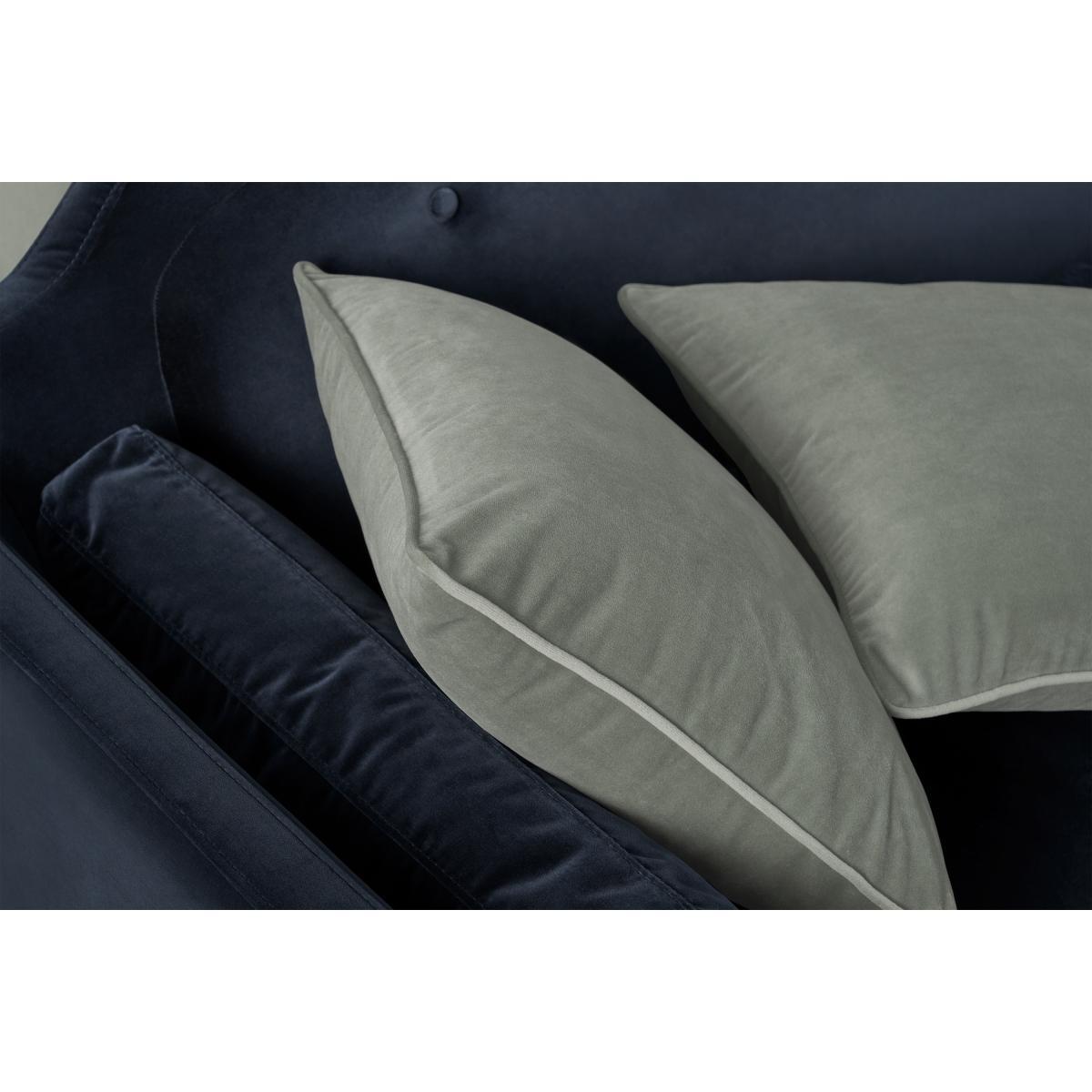 Julius Set of 2 Velvet Cushions, 45 x 45cm, Soft Green – image 4
