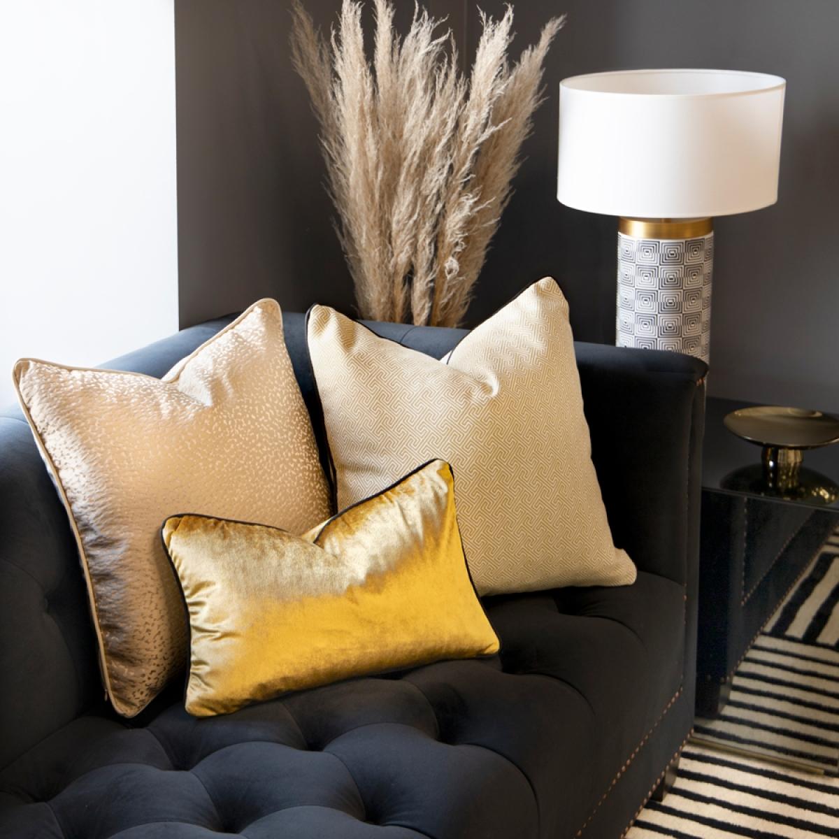 Golden Cheetah Square Cushion – image 2