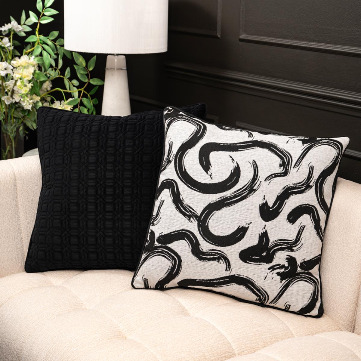 Black Octagon Square Cushion – image 5