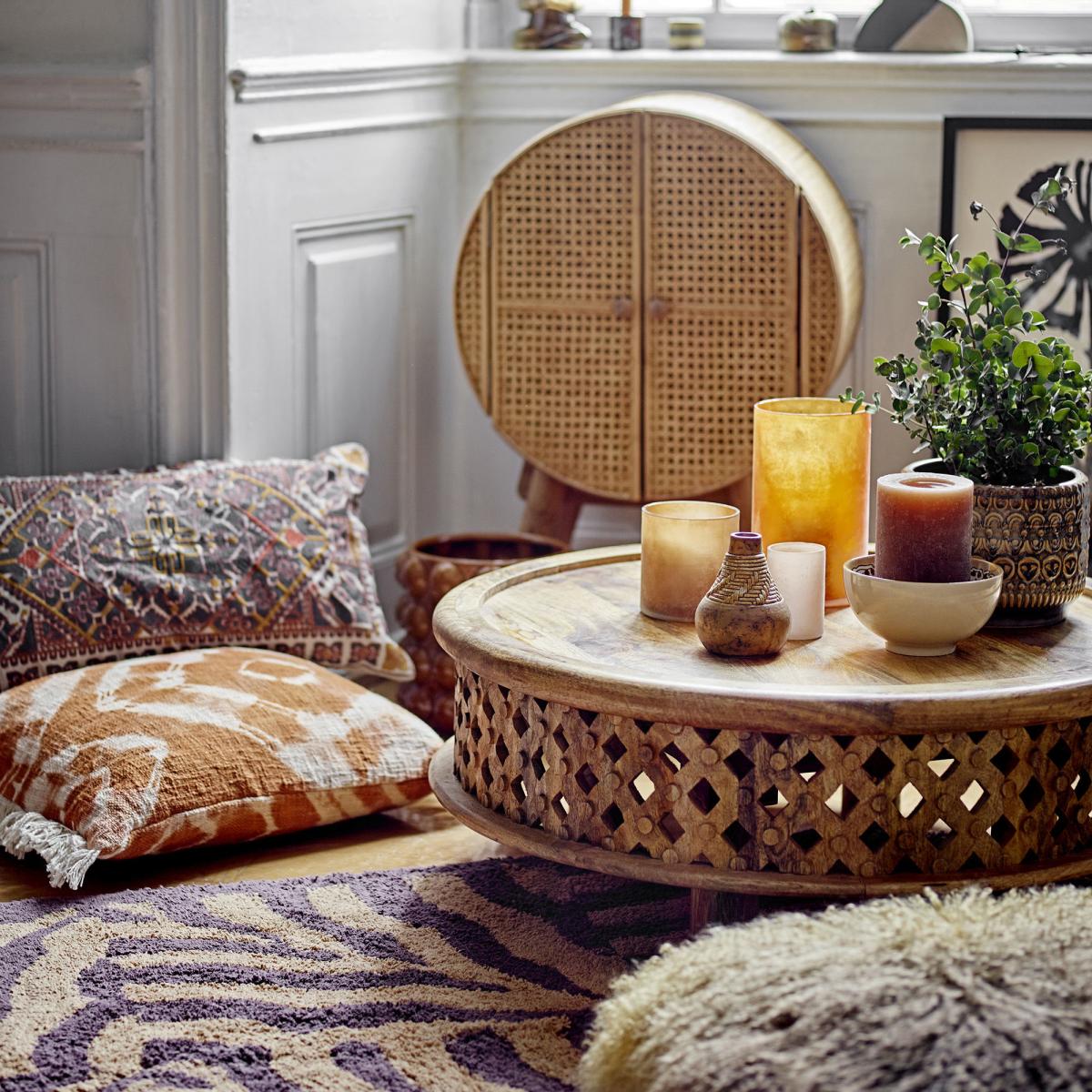 Emalie Cushion textile multicoloured / 60 x 35 cm - Embroidered motifs - Bloomingville – image 3