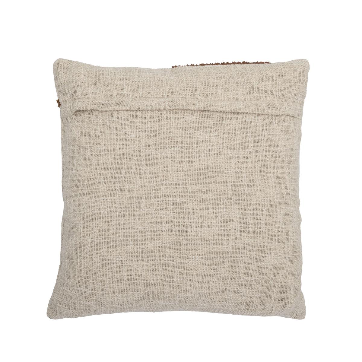 Emmaly Cushion textile beige / 45 x 45 cm - Embroidered motifs - Bloomingville – image 2