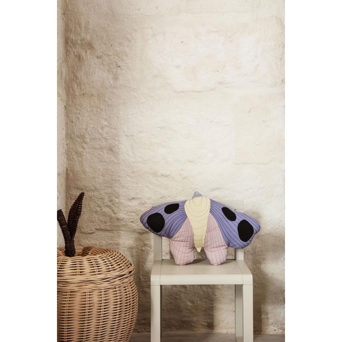 Moth Cushion - / Quilted fabric -47 x 32 cm by Ferm Living Multicoloured – image 2