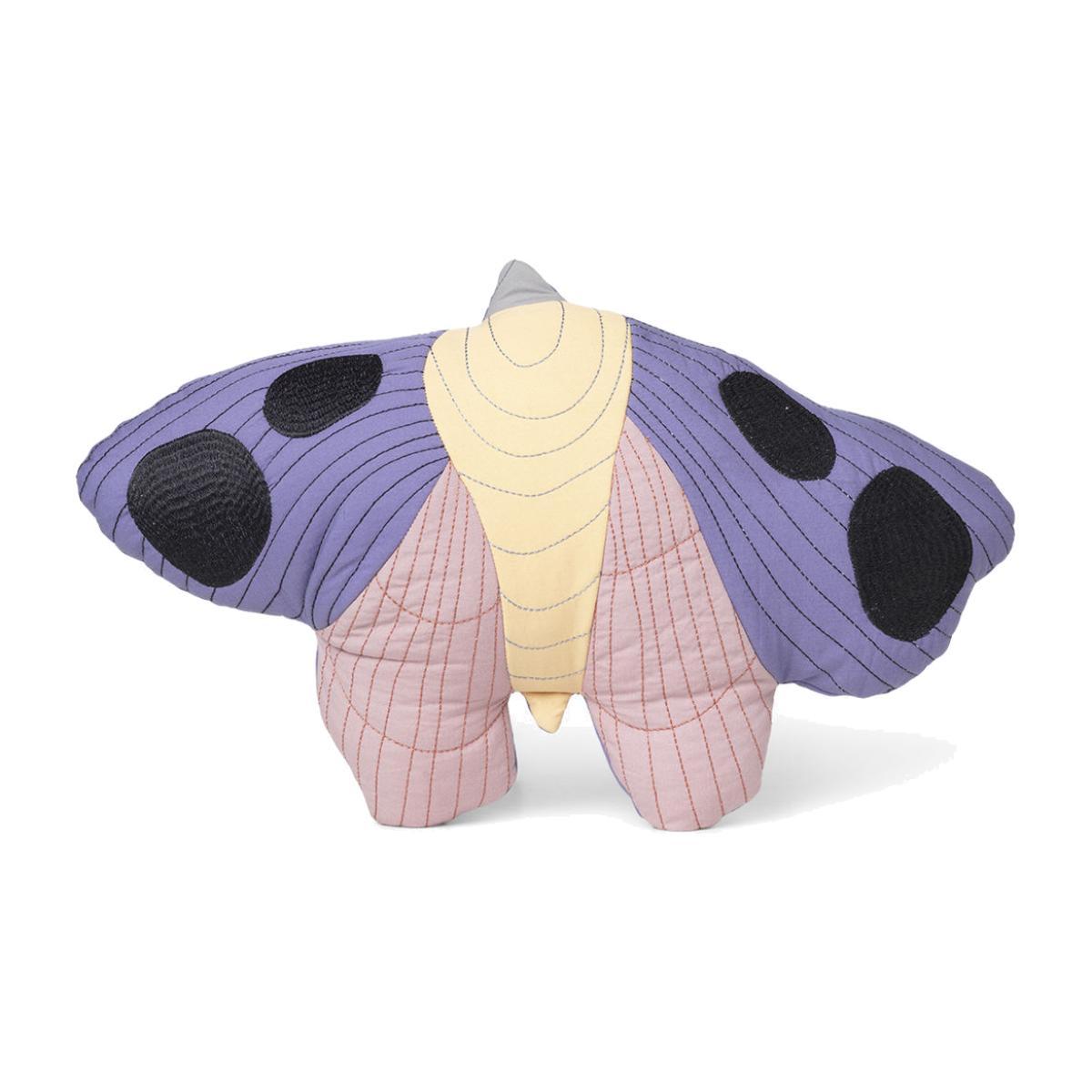 Moth Cushion - / Quilted fabric -47 x 32 cm by Ferm Living Multicoloured – image 1