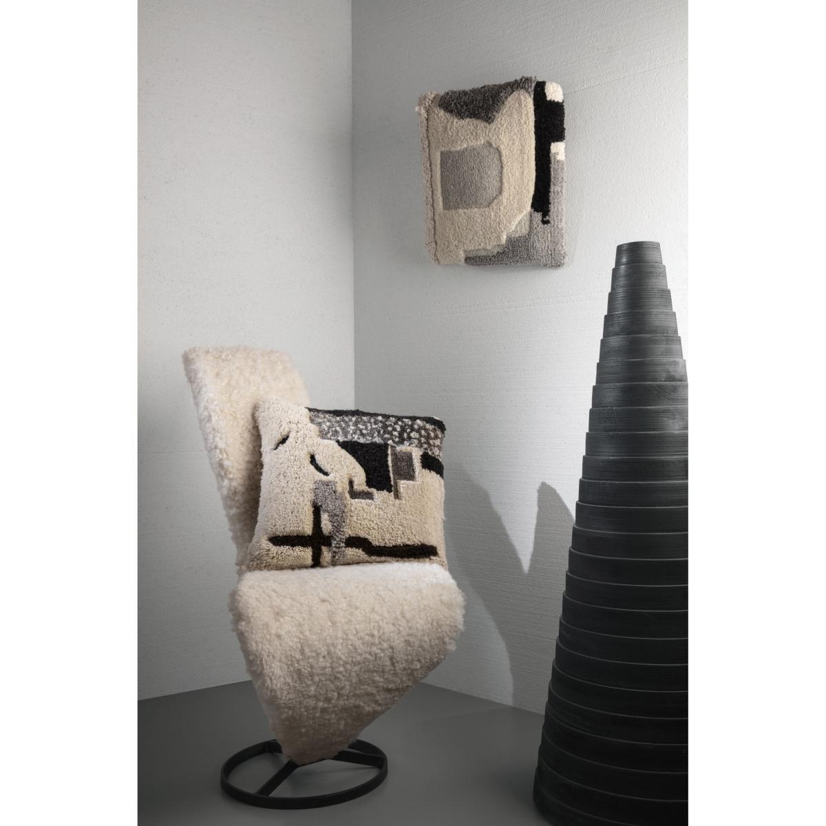 Abstract Cushion - / 45 x 45 cm by Tom Dixon Beige – image 5