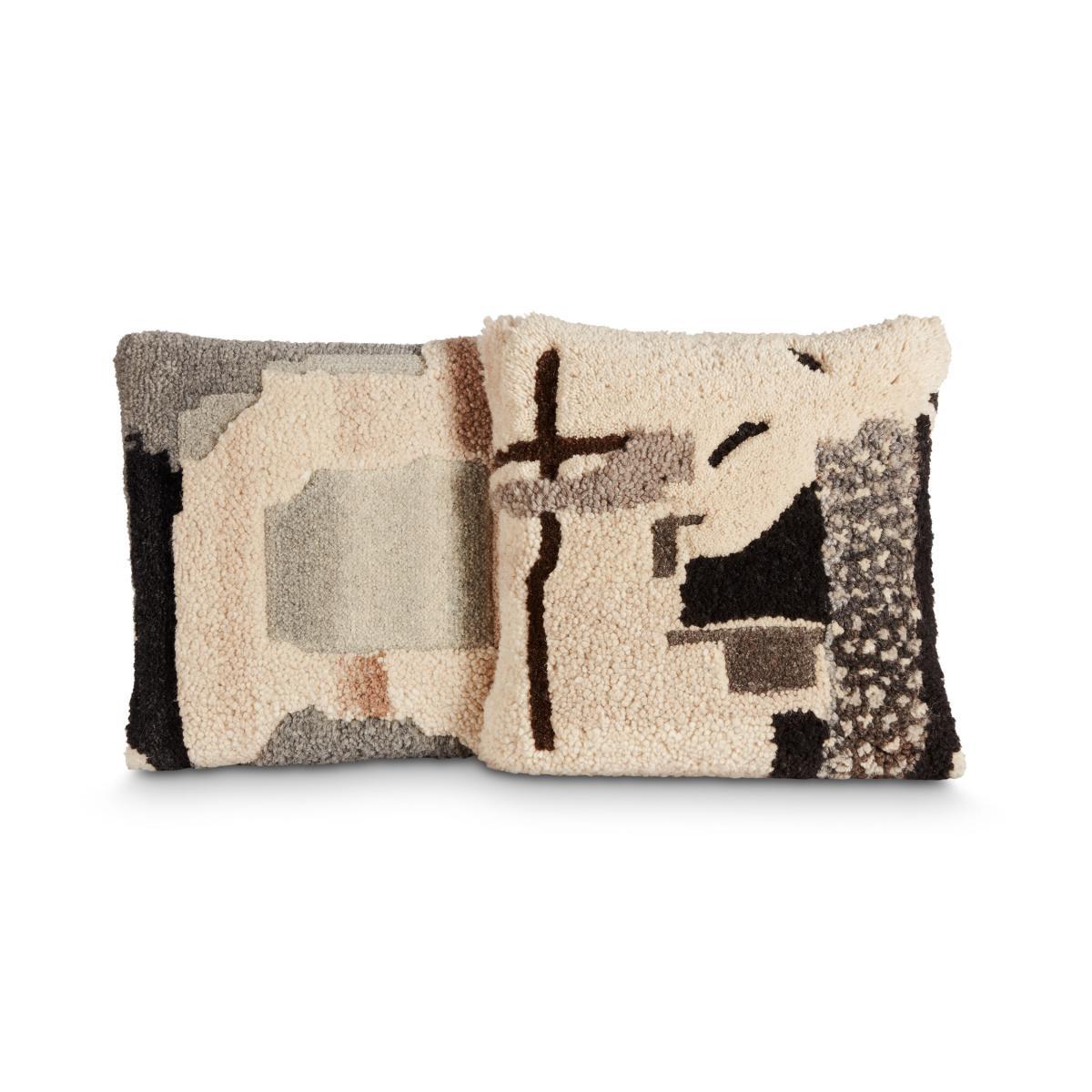 Abstract Cushion - / 45 x 45 cm by Tom Dixon Beige – image 7