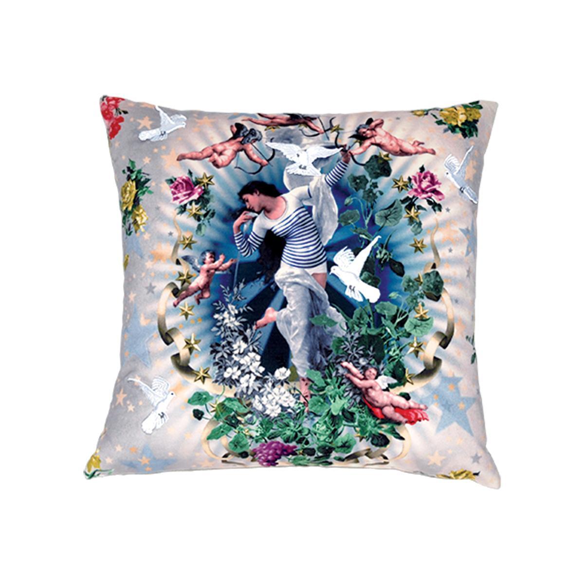 Volage Cushion - The Catwalk by Jean-Paul Gaultier - 50 x 50 cm by Lelièvre Paris Multicoloured – image 1