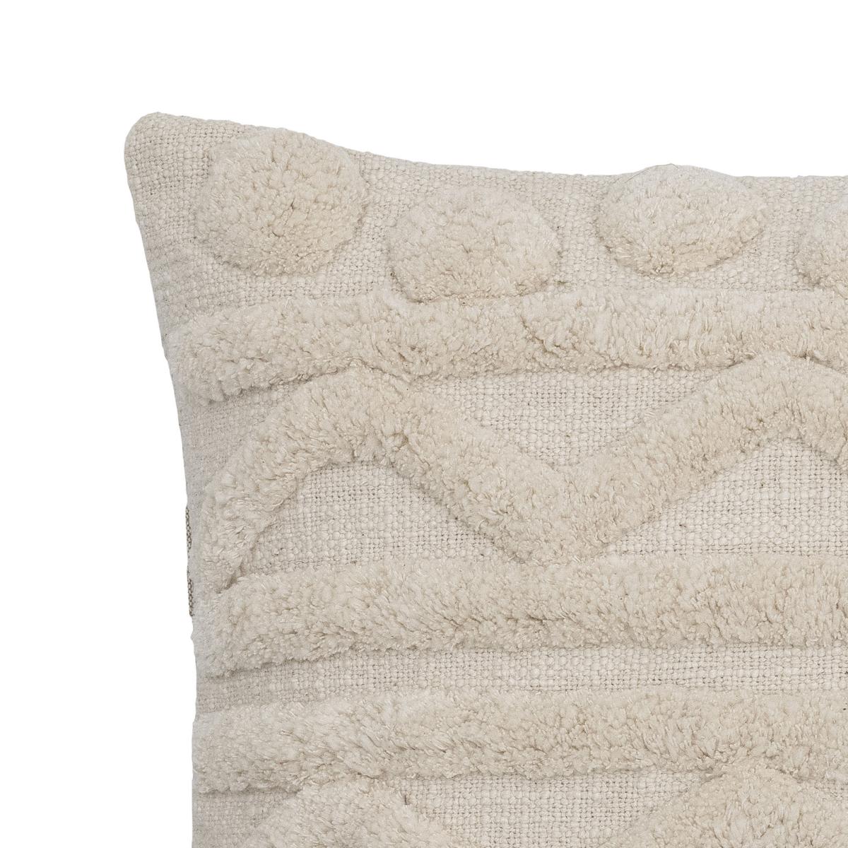 Novara Cushion textile beige / 50 x 50 cm - Tufted patterns - Bloomingville – image 4