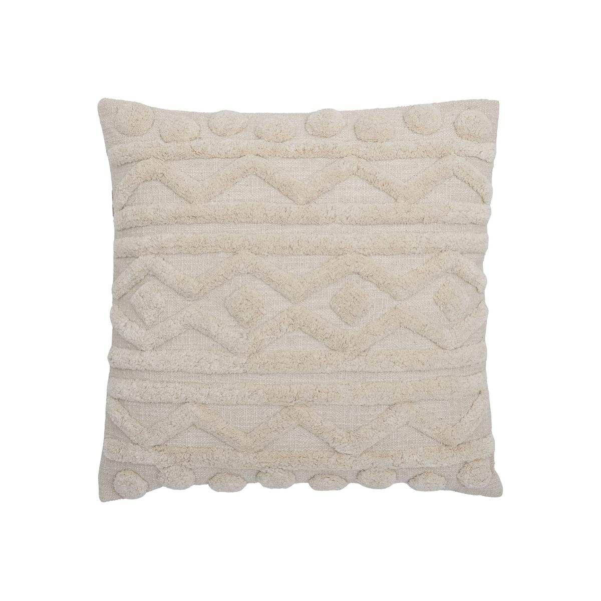Novara Cushion textile beige / 50 x 50 cm - Tufted patterns - Bloomingville – image 1