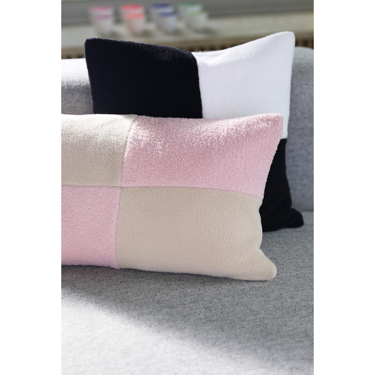Check Cushion - / 50 x 30 cm by & klevering Pink/Beige – image 3