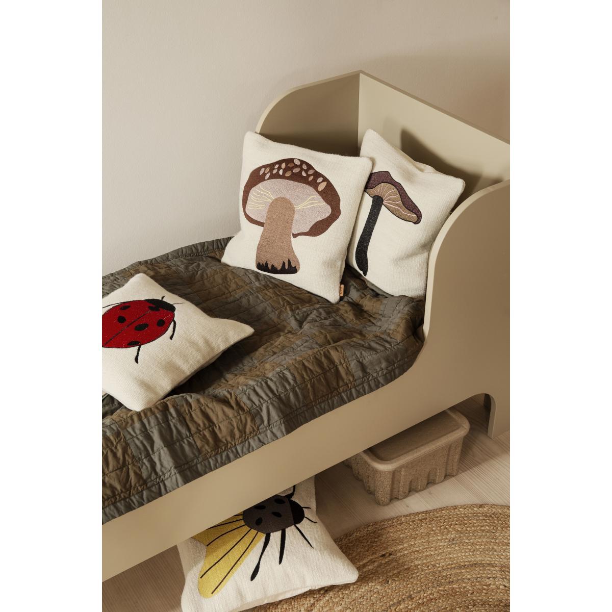 Forest - Porcini Cushion - / 40 x 40 cm - Embroidered by Ferm Living Multicoloured – image 2