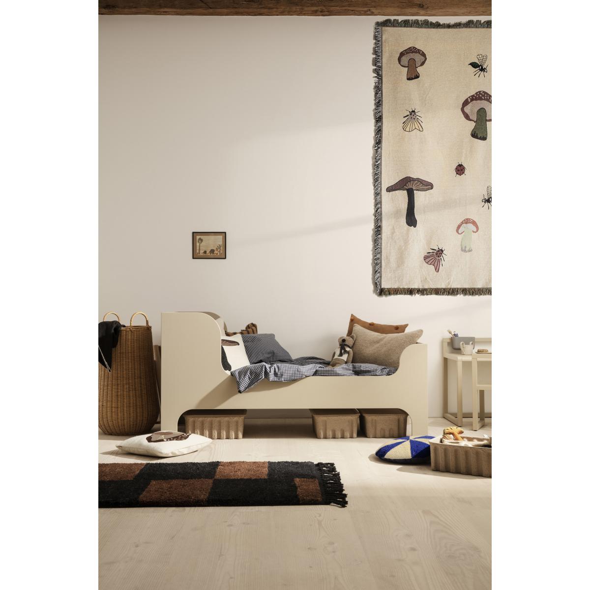Forest - Porcini Cushion - / 40 x 40 cm - Embroidered by Ferm Living Multicoloured – image 3