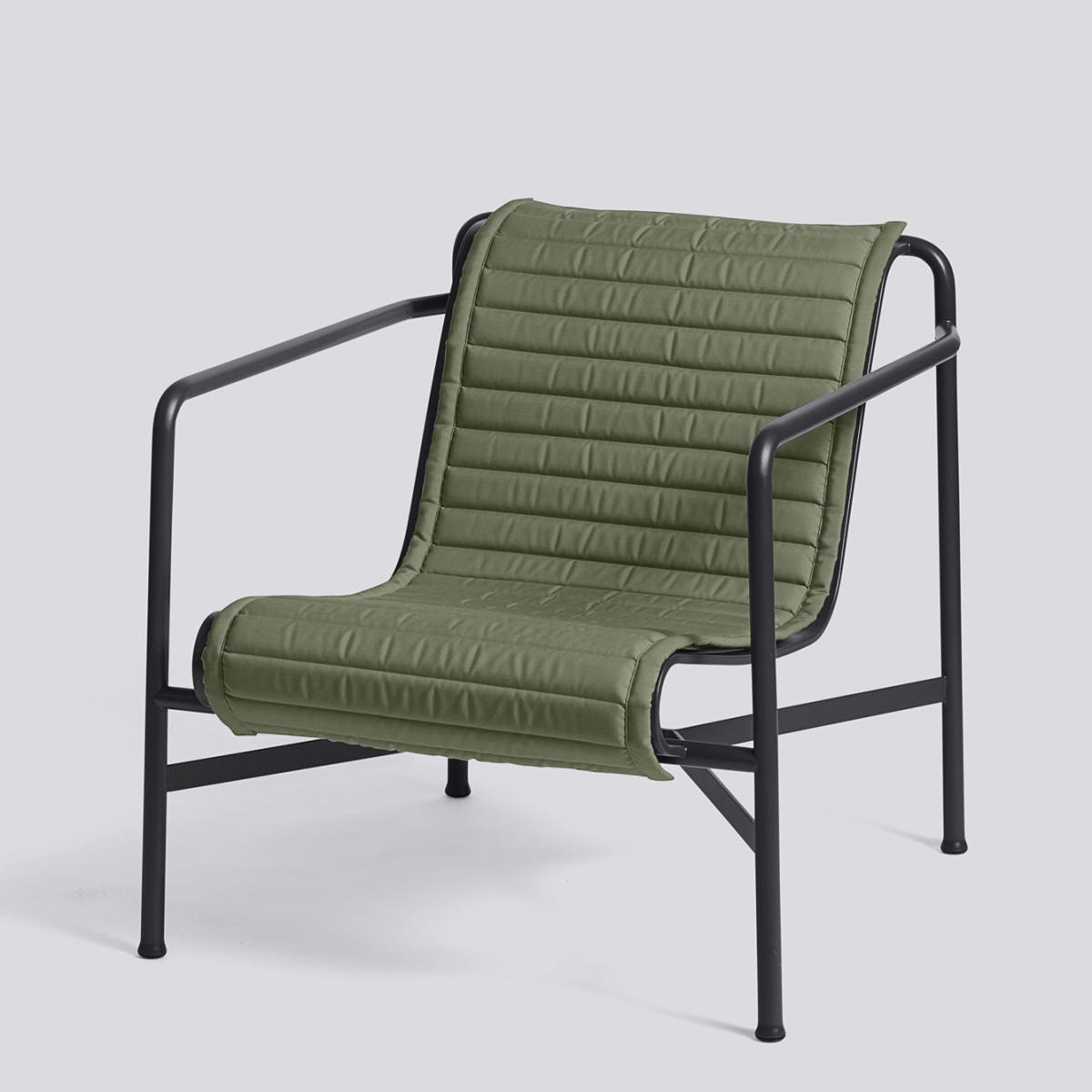 Cushion - integral / For Palissade low armchair with low backrest by Hay Green – image 2