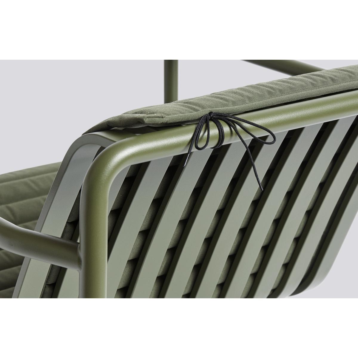 Cushion - integral / For Palissade low armchair with low backrest by Hay Green – image 5