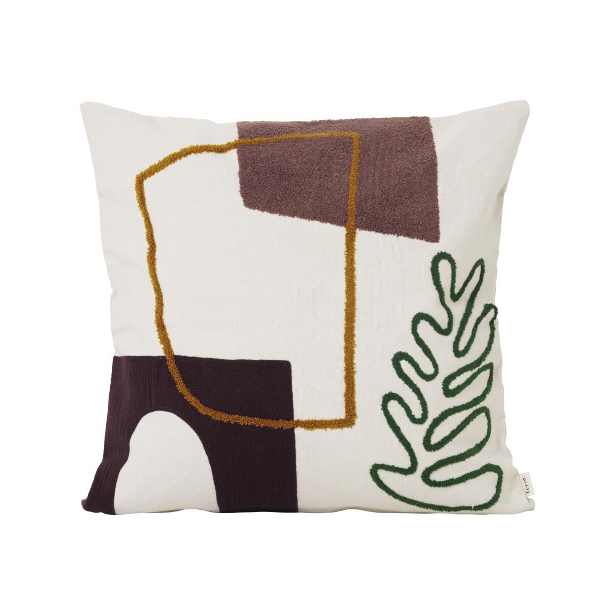 Mirage Cushion - / Embroidered - 50 x 50 cm by Ferm Living Multicoloured – image 1