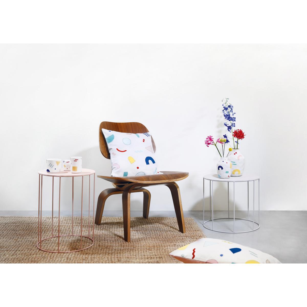Painted graphic Cushion - / 40 x 40 cm by & klevering Multicoloured – image 3