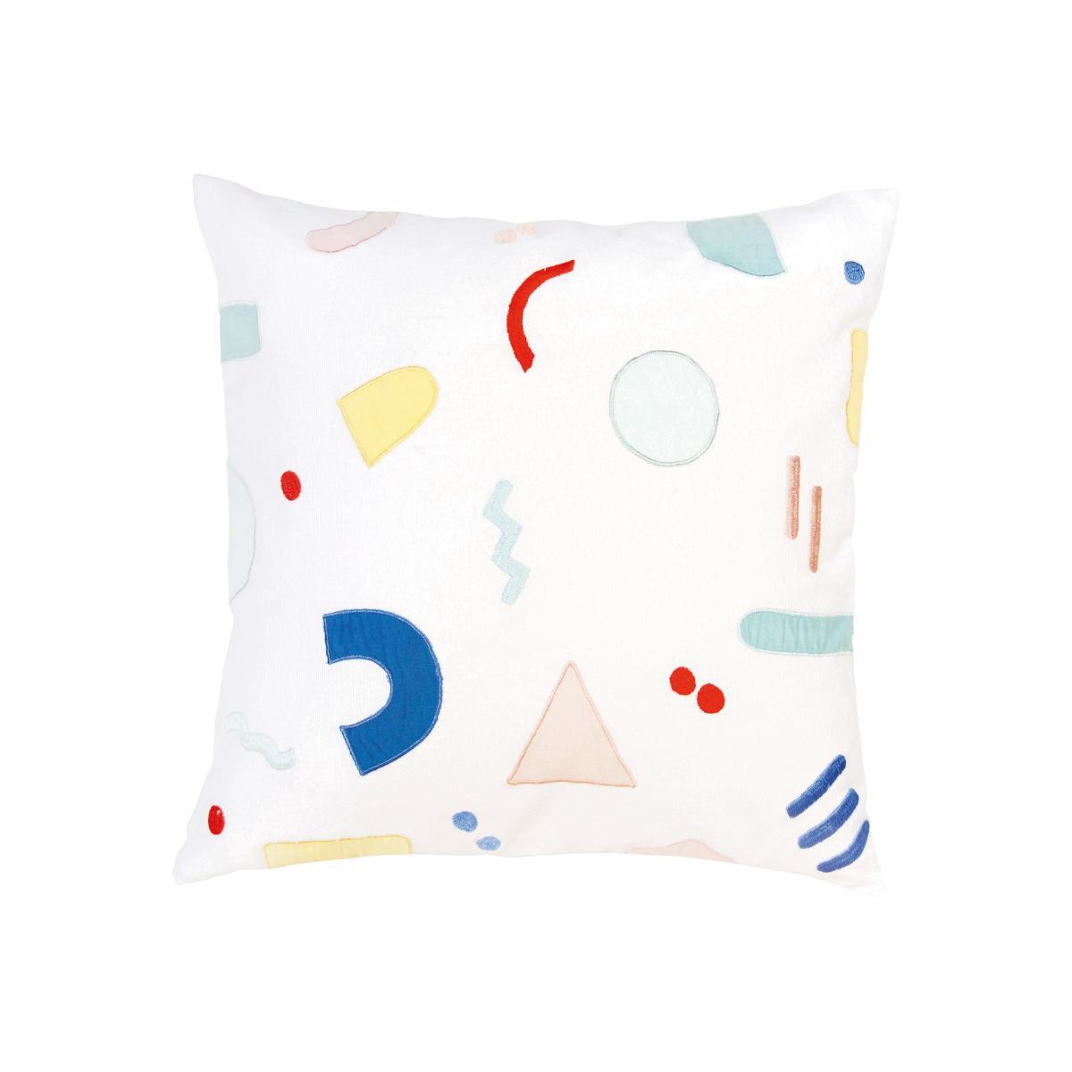 Painted graphic Cushion - / 40 x 40 cm by & klevering Multicoloured – image 1