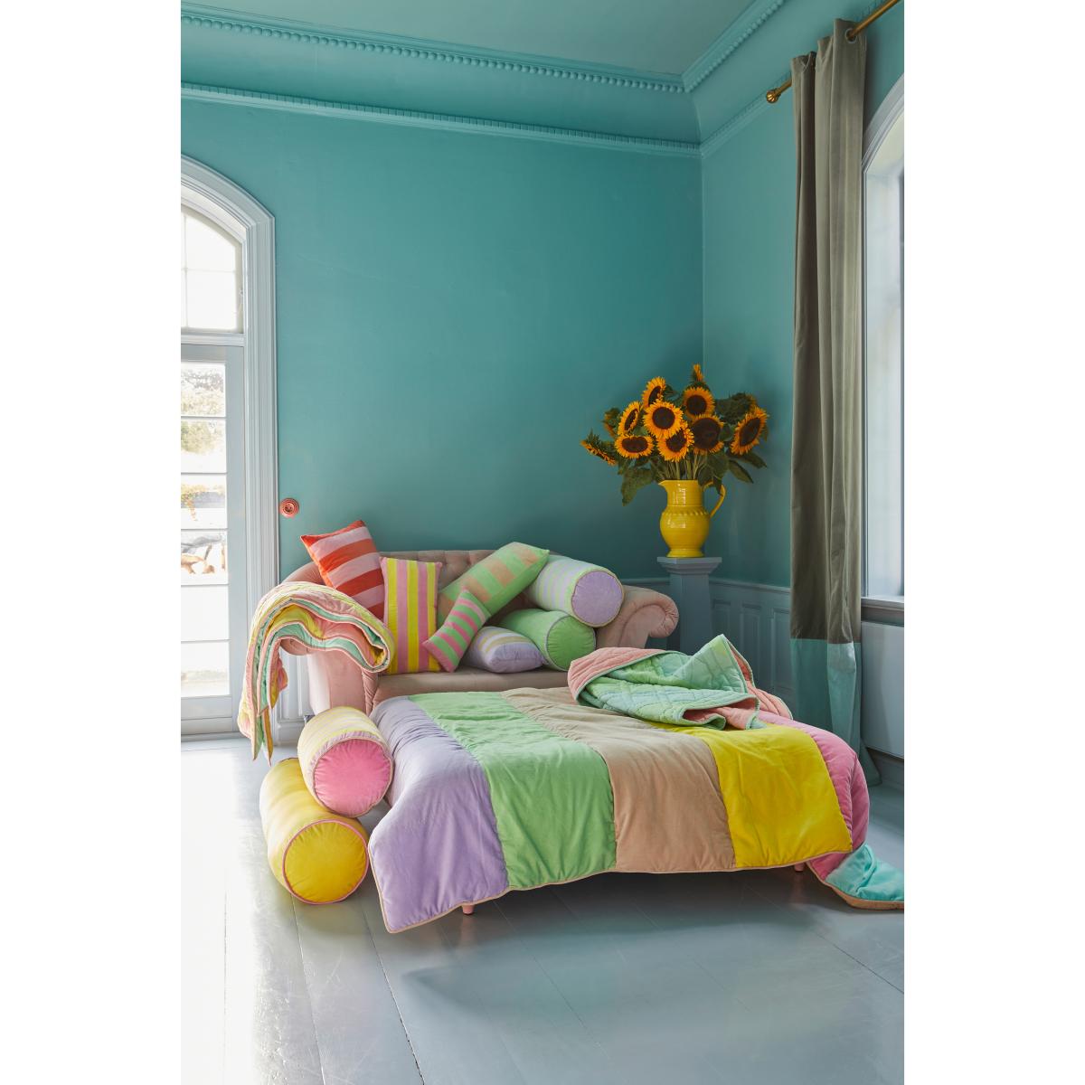 Rice cushion 40x80 cm Neon green-beige – image 4