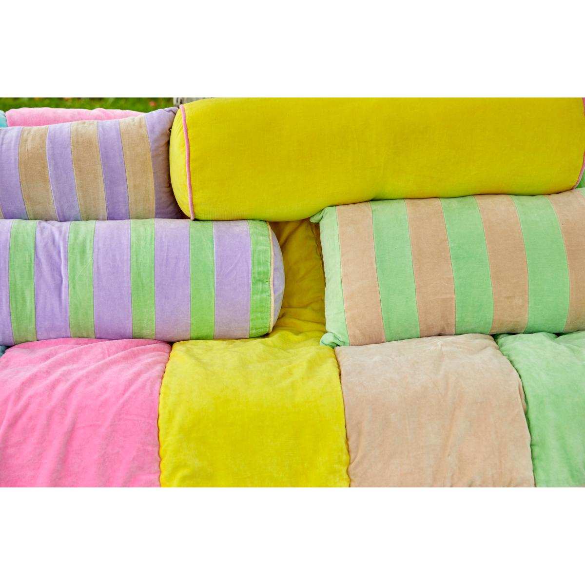 Rice cushion 40x80 cm Neon green-beige – image 5