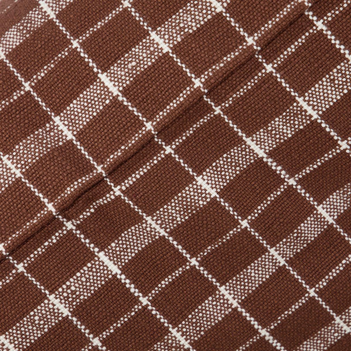 Thame pillowcase checked 50x50 cm Brown – image 4