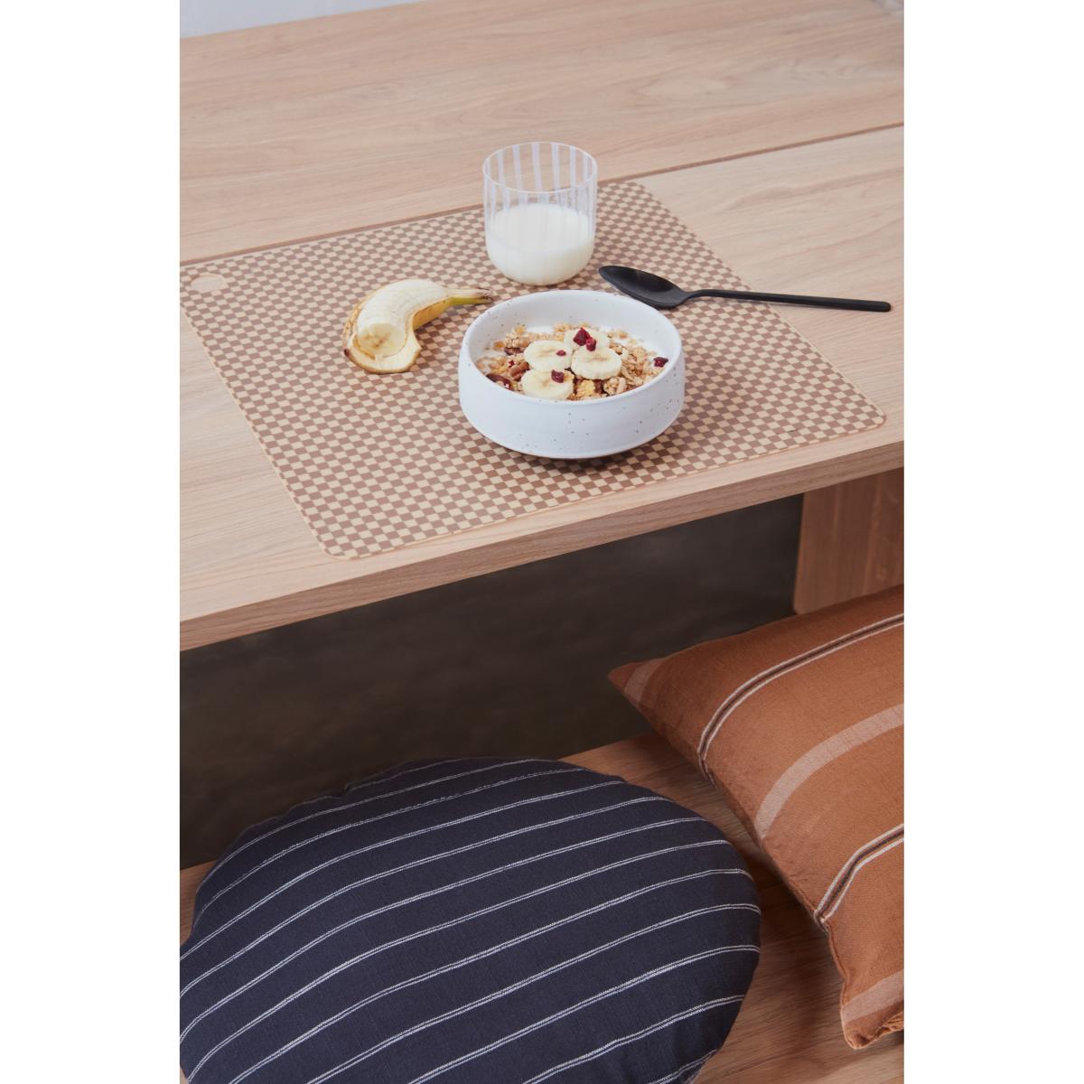 Kyoto cushion round Ø40 cm Anthracite – image 2