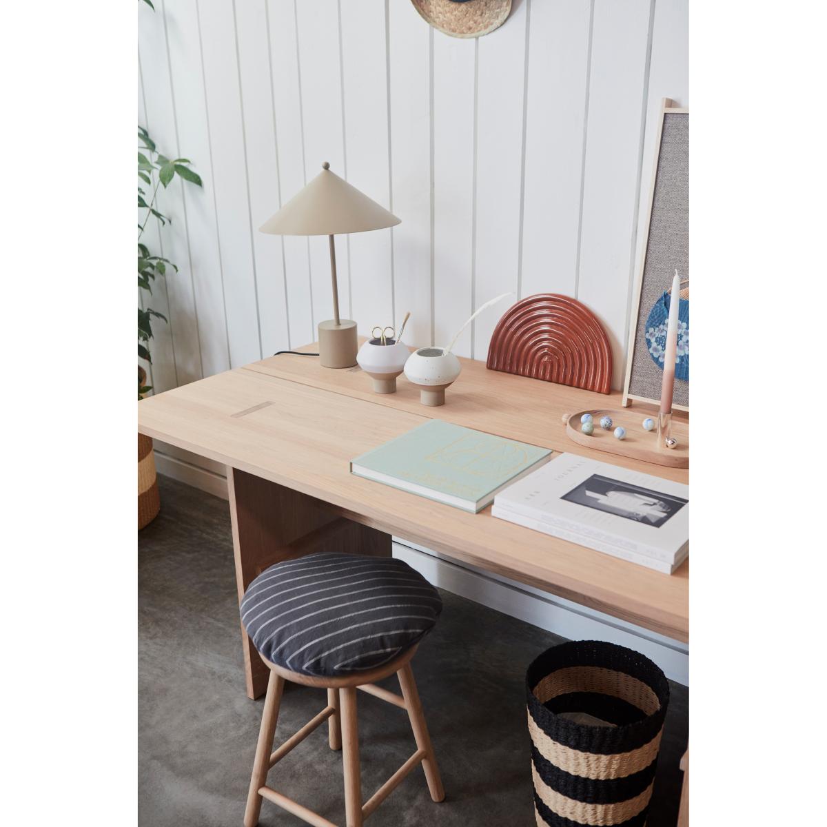 Kyoto cushion round Ø40 cm Anthracite – image 3