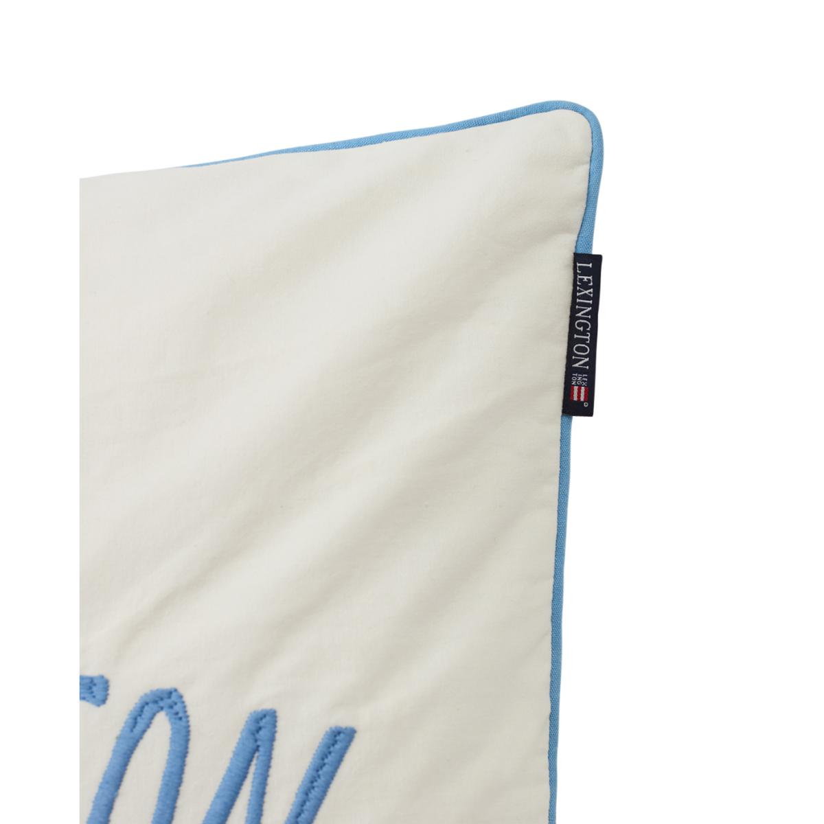 Since 1993 Organic Cotton pillowcase 50x50 cm White-blue – image 3