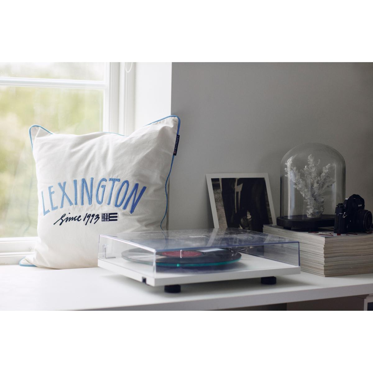 Since 1993 Organic Cotton pillowcase 50x50 cm White-blue – image 5