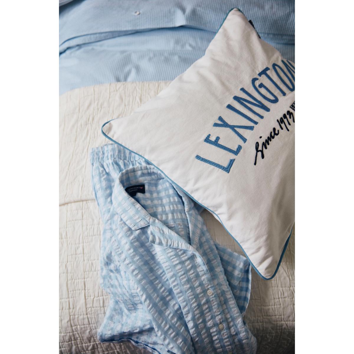 Since 1993 Organic Cotton pillowcase 50x50 cm White-blue – image 6