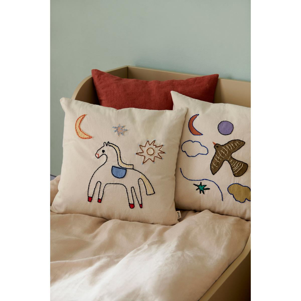 ferm LIVING Naive cushion 40x40 cm Horse – image 2
