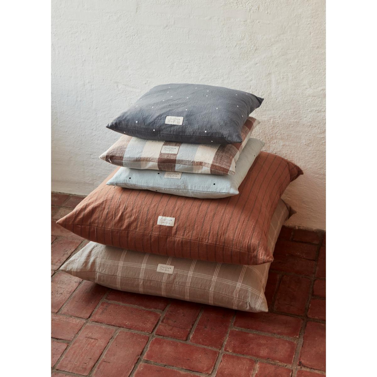 Kyoto Dot cushion 50x50 cm Anthracite – image 2