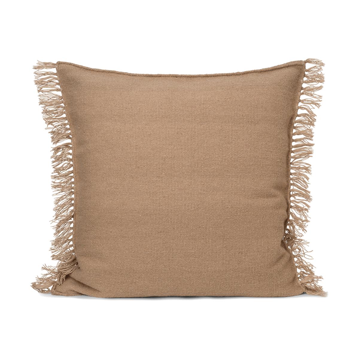 Kelim cushion with fringe L Sand – image 1