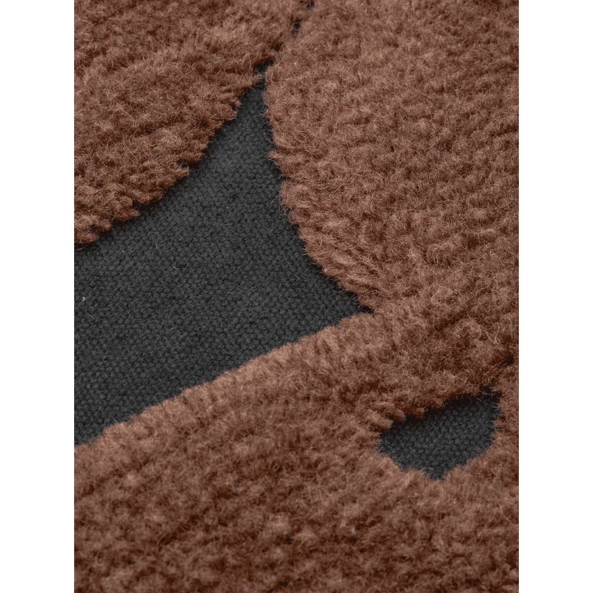 Ferm Living Cilla tufted cushion Black-dark chocolate 50x50 cm – image 2