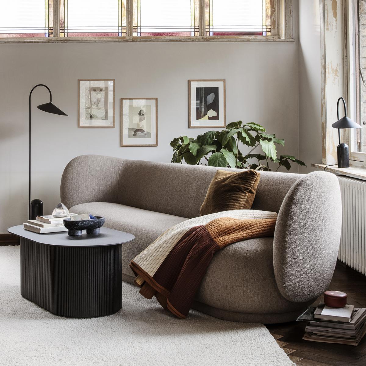 Corduroy cushion golden olive – image 2