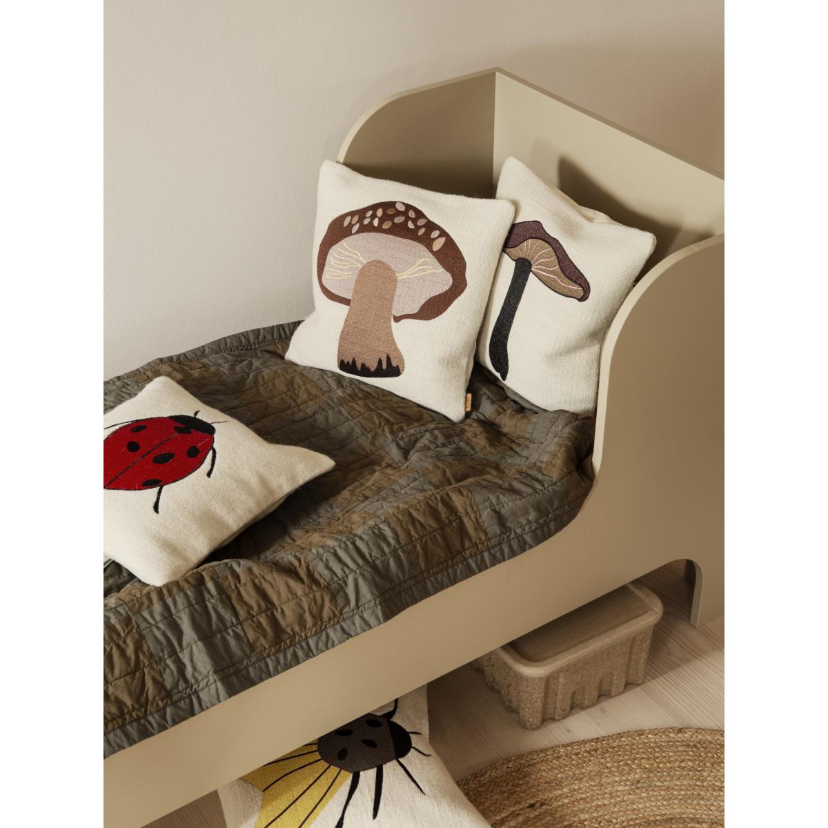 Forest embroidered cushion 40x40 cm Ladybird – image 3