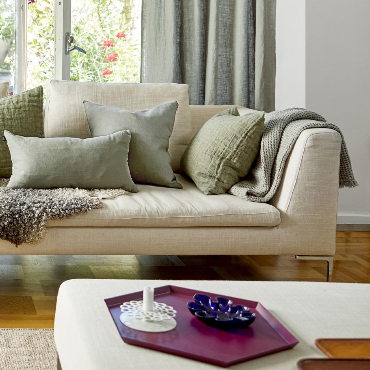 Himla Sunshine cushion 50x50 Kohl – image 4