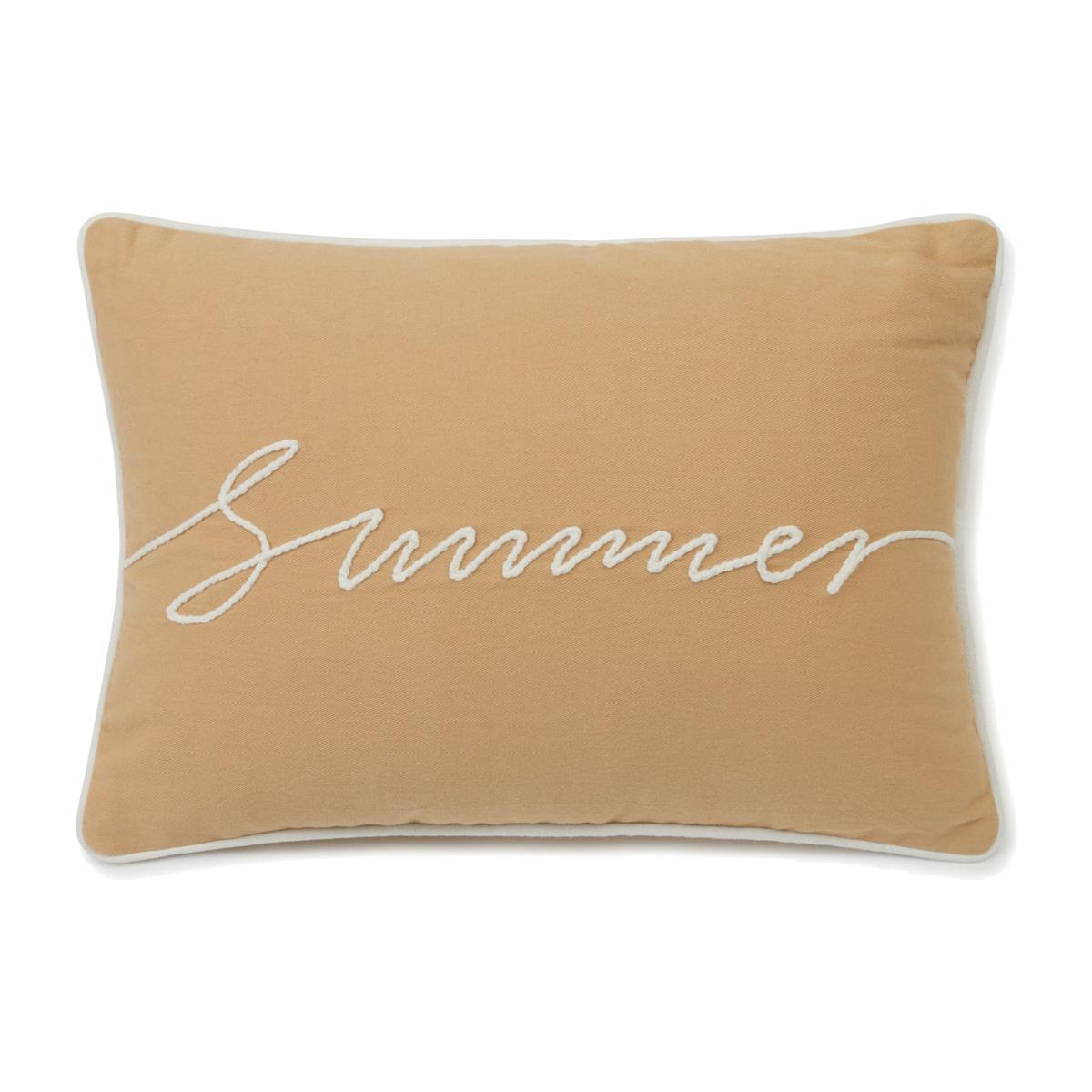 Summer Small Rope Cotton Twill cushion 30x40 cm Oat-White – image 1