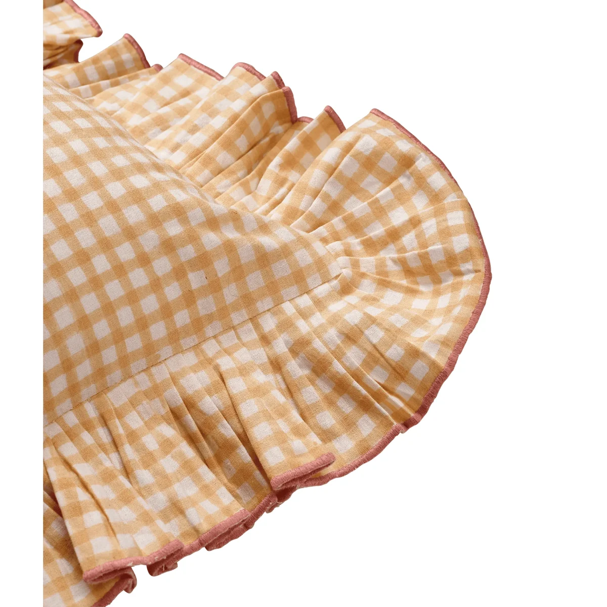 Pick a Poppy Vichy cushion Light Yellow 40x40 cm – image 3