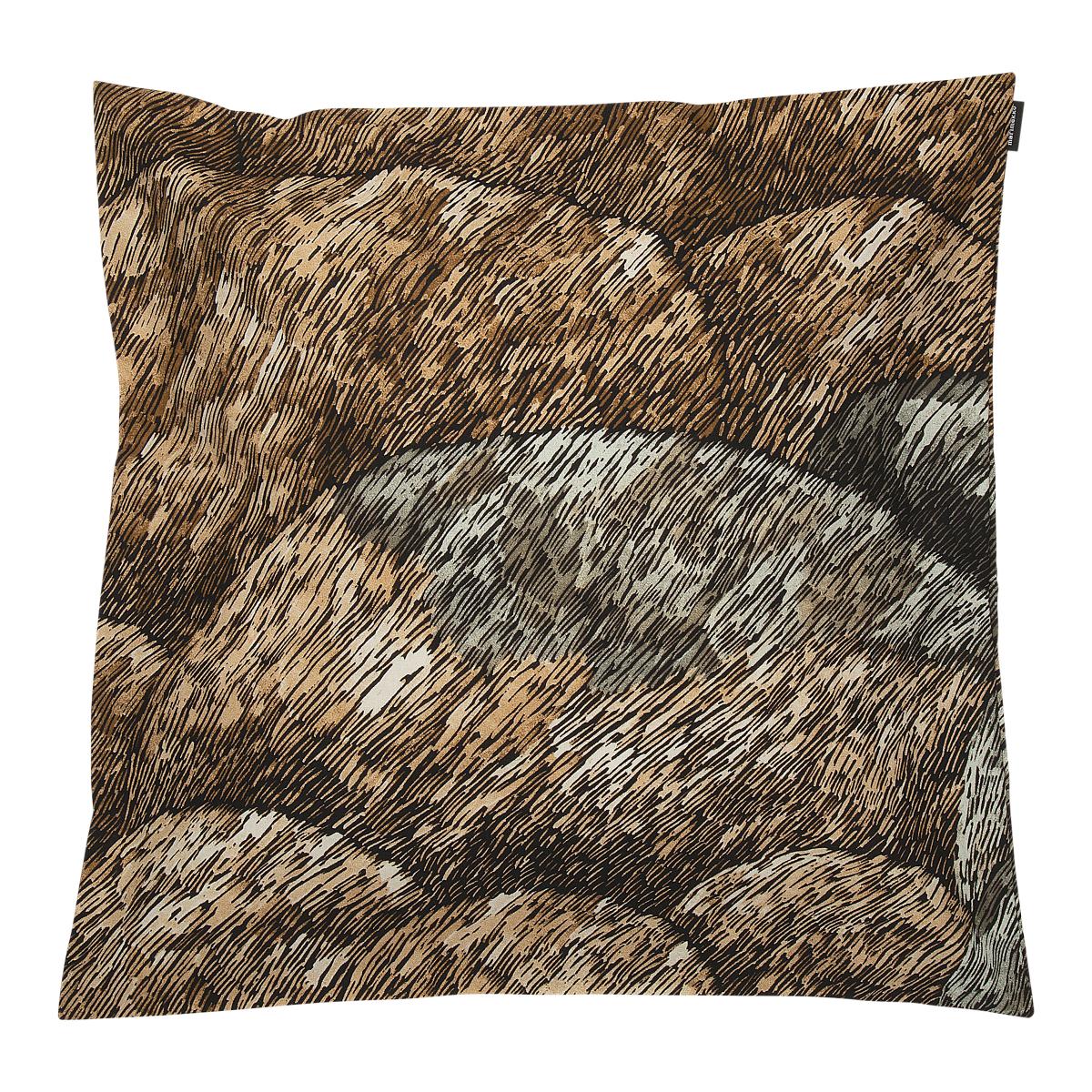 Kokadera cushion cover 50x50 cm black-brown-green – image 2