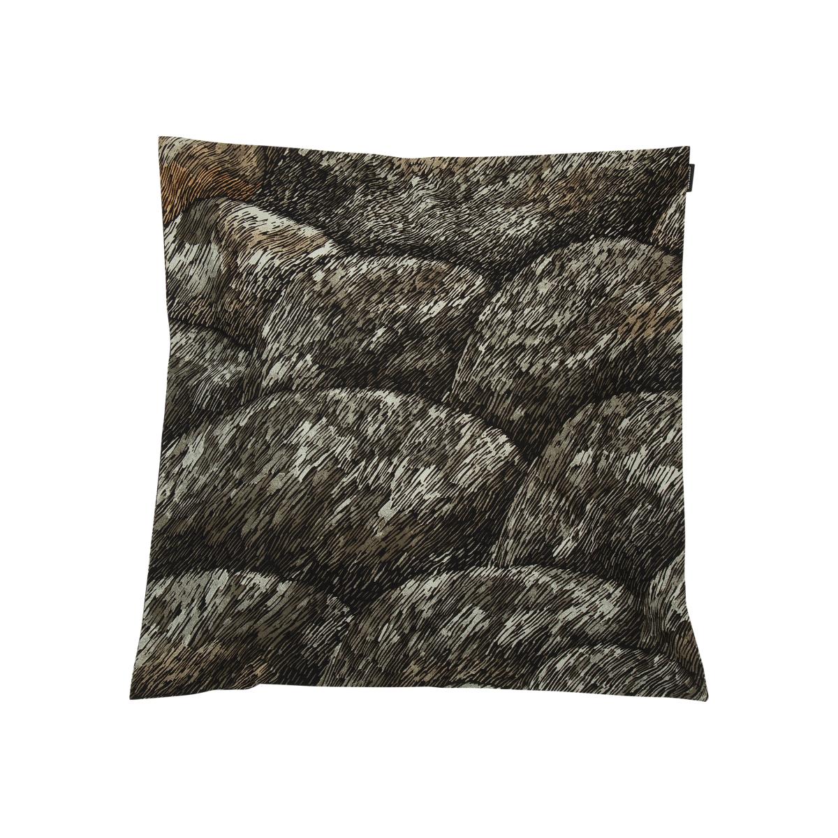 Kokadera cushion cover 50x50 cm black-brown-green – image 1