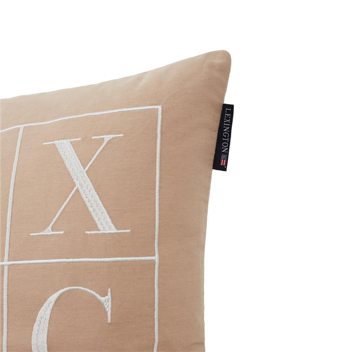 Icons Logo pillowcase 50x50 cm Beige – image 3