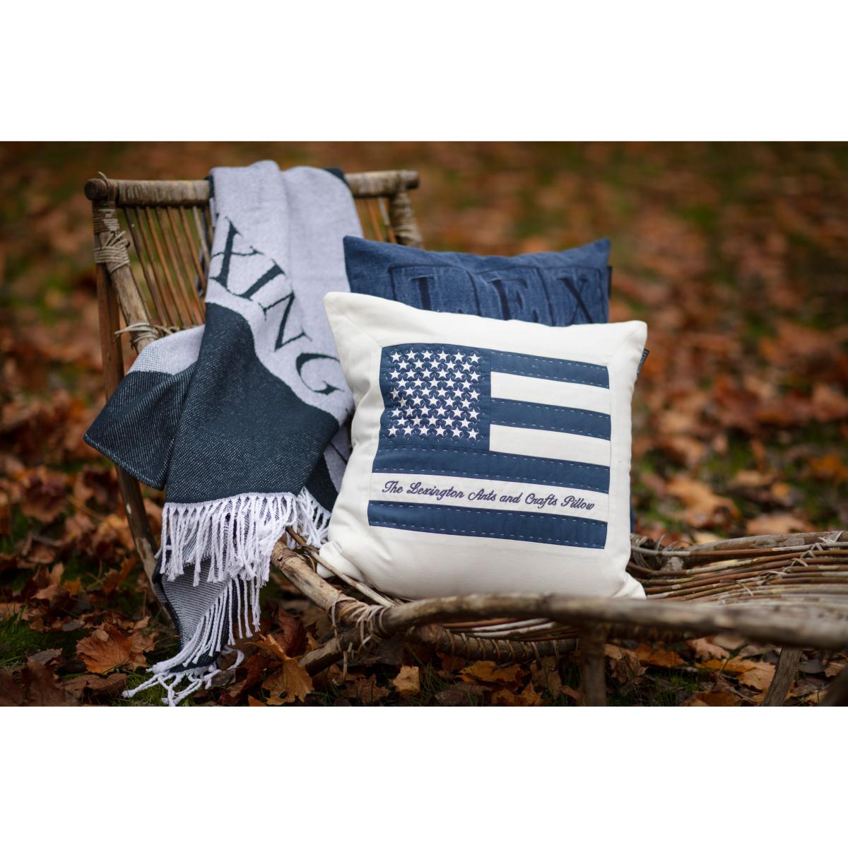 Icons Denim Logo cushion cover 50x50 cm Denim blue – image 5