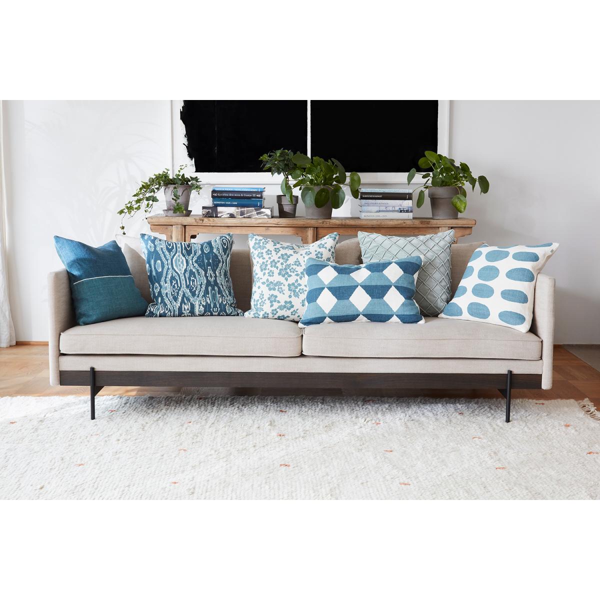 Sona pillowcase 60x40 cm Heaven blue-palace blue – image 4