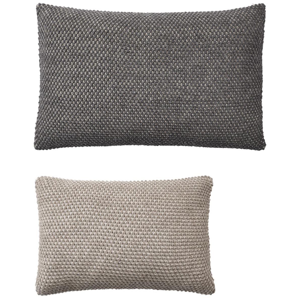 Twine cushion cover 50x80 cm Dark grey – image 5